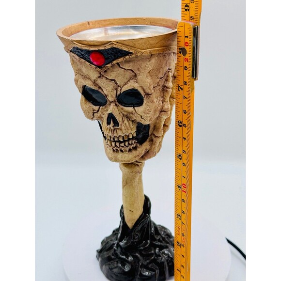 Halloween Resin Skeleton Pillar Candlestick Holder 8" Scary Spooky Decorations - Picture 9 of 11